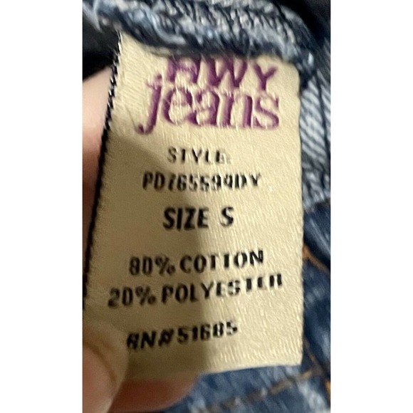 Highway Jeans Cropped Distressed Jacket Size S Denim ⭐ - Picture 6 of 8